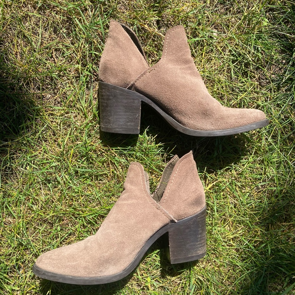 Suede Leather Ankle Boots